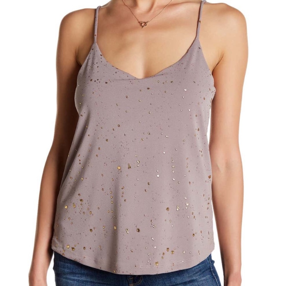 Sincerely Jules Metallic Splatter Cami